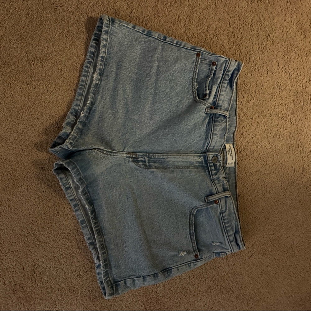 Abercrombie & Fitch Light Blue Denim Jean Shorts
